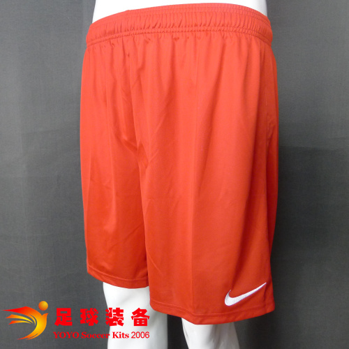 专柜正品NIKE 2014足球组队红色短裤 