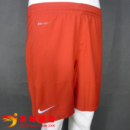 （团购顾客享受价格）专柜正品NIKE 红色光板组队足球短裤