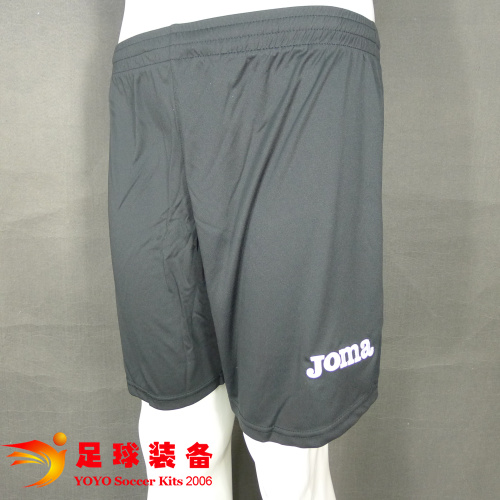 正品JOMA 足球比赛黑色组队短裤