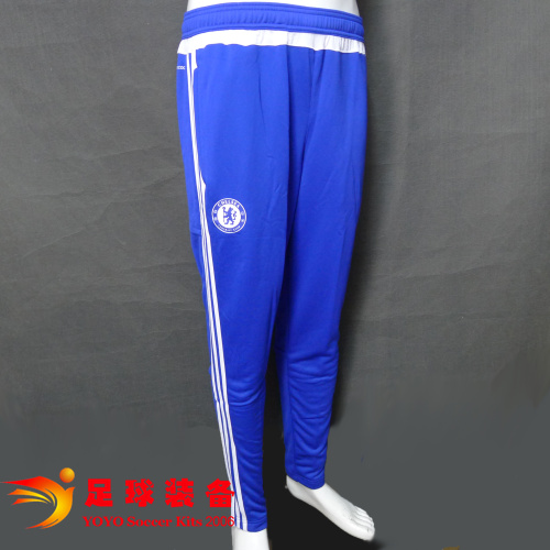（特价）专柜正品ADIDAS 切尔西2015-16 联赛蓝色足球收腿裤