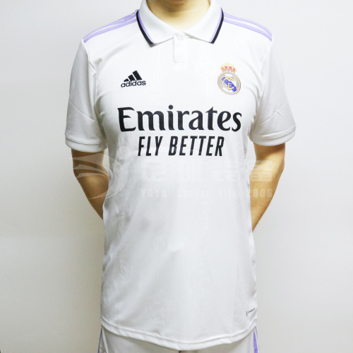 专柜正品ADIDAS 皇马2022-23 主场球迷版短袖球衣