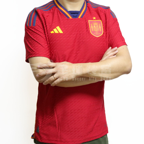 专柜正品ADIDAS 西班牙2022世界杯 球员版短袖球衣
