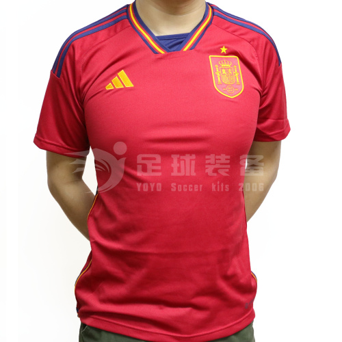 专柜正品ADIDAS 西班牙2022世界杯 球迷版短袖球衣