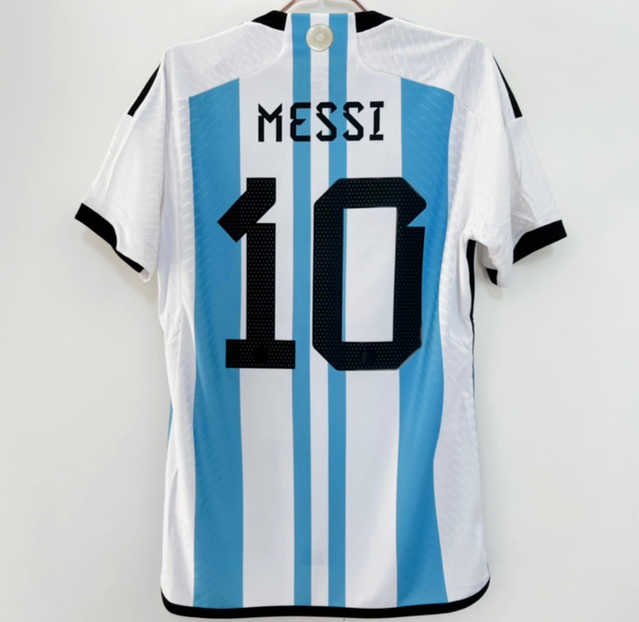 专柜正品ADIDAS 2022世界杯 阿根廷 10号梅西 主场球员版短袖球衣