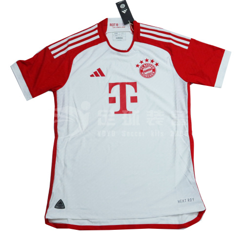 专柜正品ADIDAS 拜仁慕尼黑 2023-24 主场球员版短袖球衣