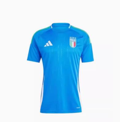 专柜正品ADIDAS 2024意大利欧洲杯主场球迷版男成人短袖足球服球衣