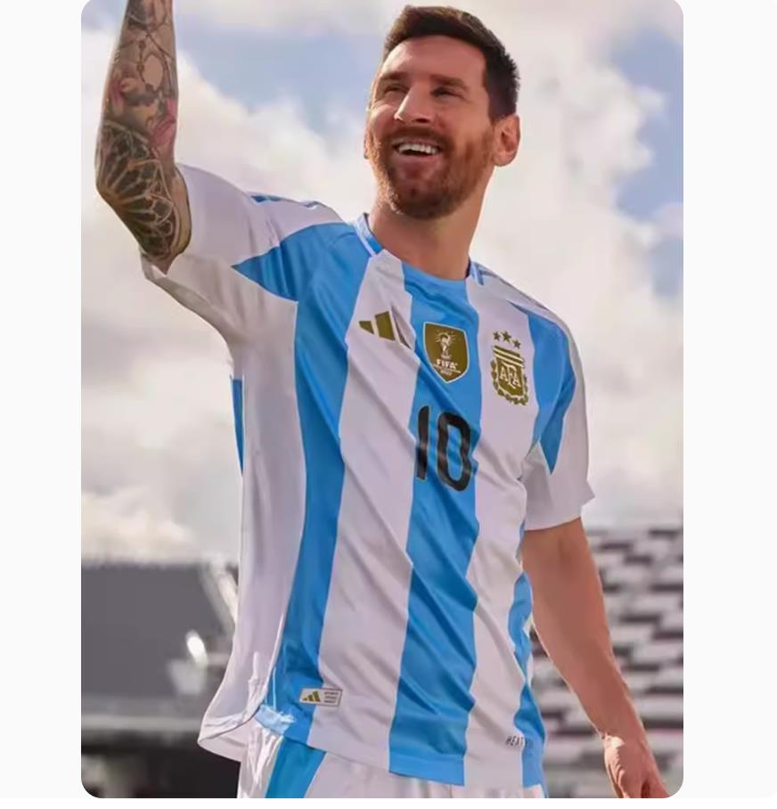 专柜正品ADIDAS 2024美洲杯阿根廷主场球迷版球衣足球服