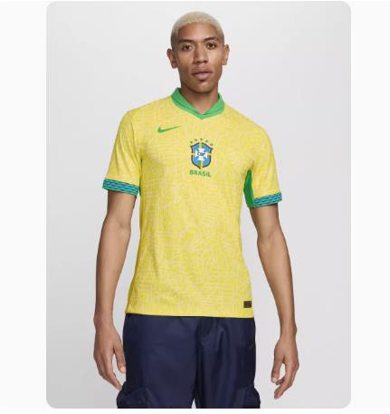 专柜正品NIKE 巴西2024美洲杯主场球员版短袖球衣